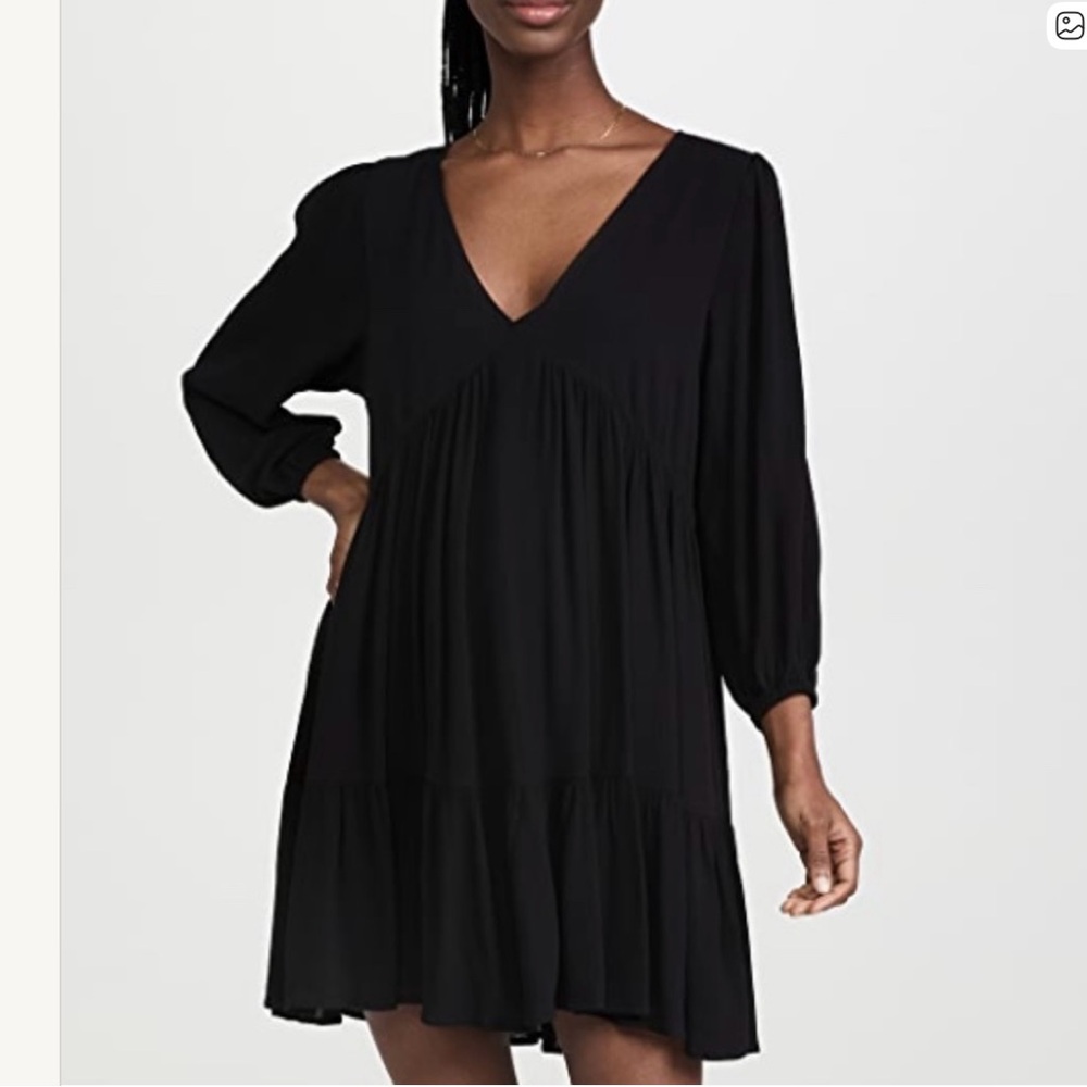 Z Supply Maxine Mini Dress Black Sz L NWT